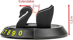 YIKANGHENG Anti Slip Pad Car Phone Holder with Phone Number Digits, 7 Inch x 8.6 Inch Black Red Rubber Base for Car (Black re