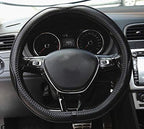 Mayco Bell Flat Bottom Size Steering Wheel Cover Anti-Slip,Safety,Soft,Breathable,Durable,Full Surround,Comfortable Grip Micr