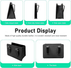 Car Trash Can, Foldable Hanging Garbage Bin with Trash Bag, Waterproof Open-top Door Side Storage Can, Multi-function Back Seat Organizer for Most Cars SUVs Trucks (Black)