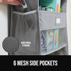 GORILLA GRIP Over The Door Organizer Storage, 5 Deep Hanging Shelves, Holds 50lbs, Closet Organizers Shelf for Bedroom, Shoes