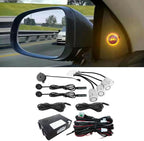 Riloer Blind Spot Car Mirror Sensor System Car Blind Area Detection System Lane Change Reminding for Safe Driving w/ 4 Sensor