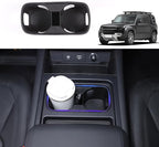 Black Center Console Cup Holder Compatible with Land Rover Defender 90 110 130 2020-2024 Car Cup Holder Expander Storage Box，