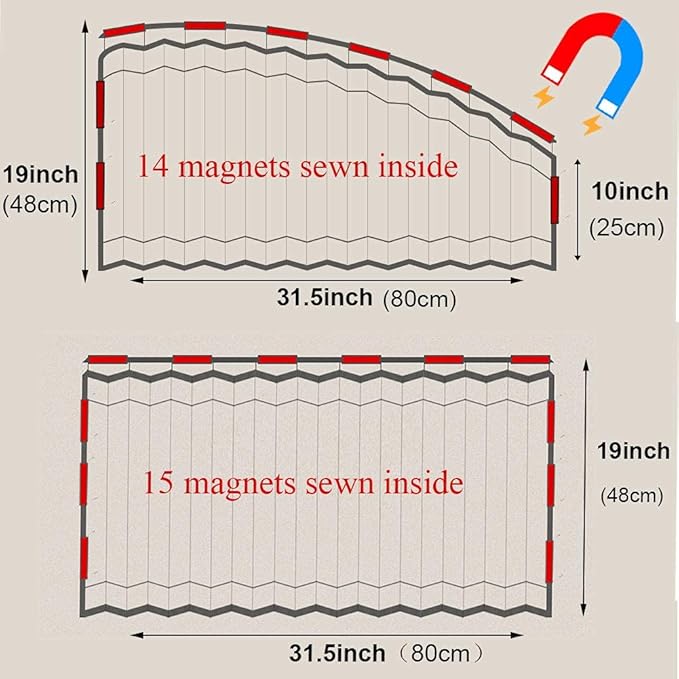 Ovege Car Window Shades 4pcs - Side Window Sun Shades, Silky UV Protection Privacy Baby Suction Magnetic (Black-Opaque, Front&Back 4pcs)