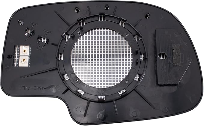 TRQ Driver Side Mirror Glass Heated Without Turn Signal Without Auto Dim Compatible with 1999-2006 Cadillac Escalade ESV EXT 