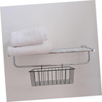 Ciieeo 2pcs Metal Hanging Baskets Wire Wall Baskets Grid Wall Accessory Rv Shelf Organizer Door