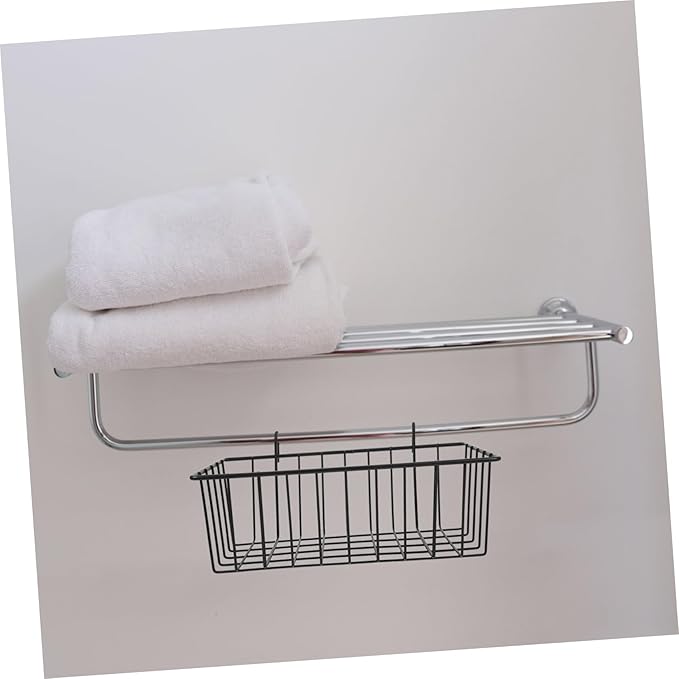 Ciieeo 2pcs Metal Hanging Baskets Wire Wall Baskets Grid Wall Accessory Rv Shelf Organizer Door