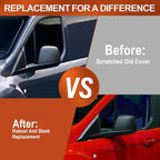 Rearview Mirror Cover, Car Rearview Side Mirror Caps, Compatible with Ford Transit Connect 2014-2018, 1 pc (Left)