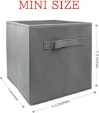 EBIGIC storage bins collapsible storage bins,cube storage organizer (Pack of 6) 9*7.5*7.5inch,For home and office Collapsible