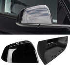 Jaronx Compatible with Tesla Model Y Side Mirror Cover Replacement 2020 2021 2022 2023 2024, Right Passenger Door Wing Black Rearview Mirror Cover Cap for Tesla Model Y Accessories-Glossy Black