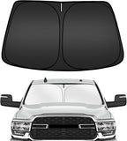 ARISMOTOR Windshield Sun Shade for Dodge RAM 2500 3500 2010-2025 2026, Custom Fit Foldable Front Window Sunshade Sun Visor Protector, Block UV Rays Keep Your Car Cooler