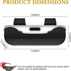 Sunglass Holder for Car Visor Clip, Car Accessories Visor Glasses Holder, Vehicle Visor Accessories Sunglass Holder, Car Sunglass Holder Suitable for Truck and Sedan to Place Sunglass (Black)