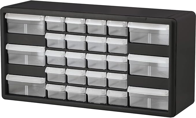 Akro-Mils 26-Drawer Plastic Drawer Storage Cabinet for Garage Organization, Bead Organizer, Building Bricks Storage, Teacher 