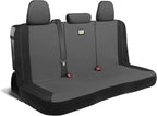 CAT PU Leather Rear Bench Seat Cover – Gray, 60/40 Split Fit for Cars, Trucks, SUVs – Waterproof, Scratch-Resistant, Semi-Uni