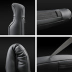 2Pack Leather Car Seat Gap Filler – Anti-Drop Console Organizer, Scratch-Resistant Waterproof Easy to Clean, Fits 90% Vehicles Without Blocking Seat Movement