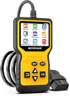 MOTOPOWER MP69033 Pro OBD2 Scanner Code Reader Check Engine Fault Light Diagnostic Scan Tool with Battery Tester