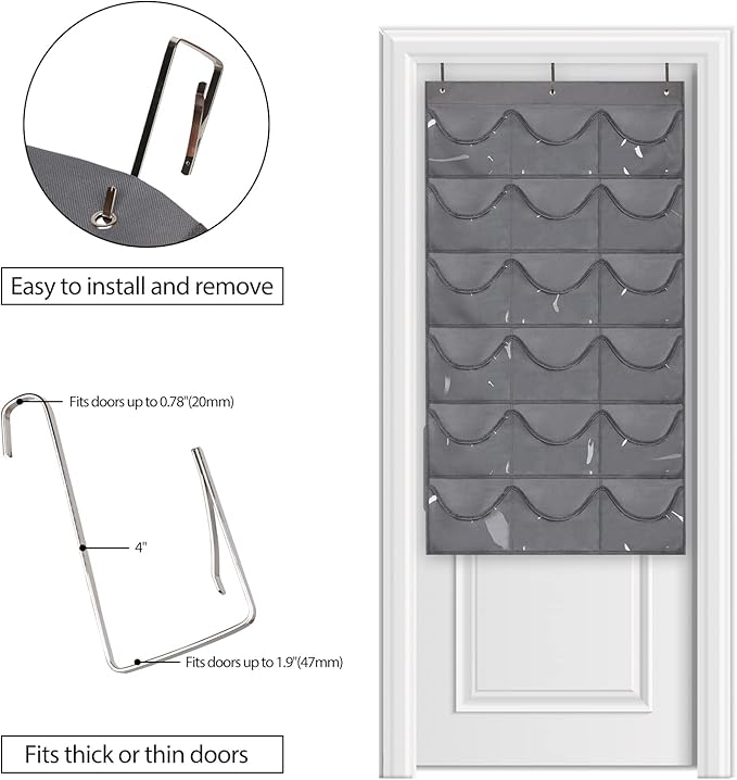 Dofilachy Hat Rack - Hat Organizer - Hat Racks for Baseball Caps, Visible Hat Holder - Baseball Hat Rack for Wall Door with 3