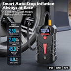 Jump Starter with Air Compressor, 4000A Portable Car Battery Booster, 4-in-1 Car Battery Jump Starter Box (8.5L Gas/6L