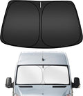 ARISMOTOR Windshield Sun Shade for Freightliner/Mercedes Benz Sprinter 1500 2500 3500 4500 2007-2026, Custom Fit Foldable Front Window Sunshade Sun Visor Protector, Block UV Rays Keep Your Car Cooler