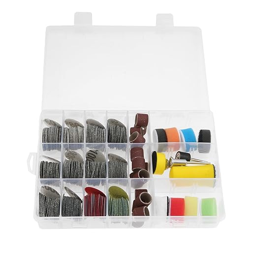 dophee 268PCS 1 Inch Wet Dry Sanding Discs and Drums Kit, 60 to 10000 Grit Hook and Loop Sandpaper with Foam Polishing Pads f