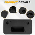 Front Bumper License Plate Frame Bracket Compatible with Chevy Colorado/GMC Canyon 2015 2016 2017 2018 2019 2020, Black Licen