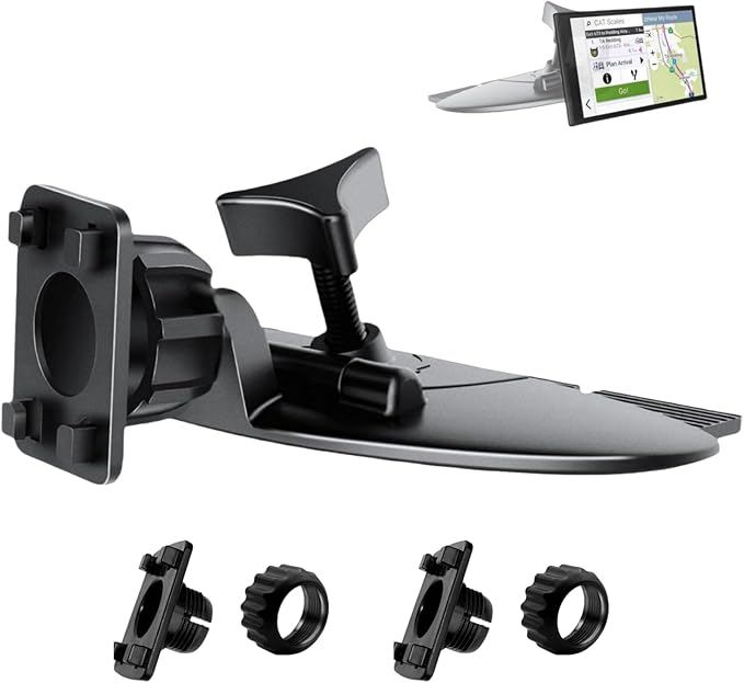 Portable Car GPS Mount, 17.2mm Ball Adapter CD Slot for Phone Holder, Magnetic Mount, Compatible with 7-10.26 inch Monitors, Adjustable Telescopic