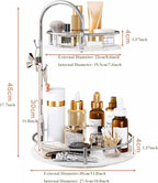 Makeup Organizer Box Bathroom Countertop Organizer Storage Rack, Makeup Organization Tray, Kitchen Counter Spice Rack 2 Tier 