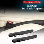 Car Seat Gap Filler, 2PCS Between Vehicle Seats Console Organizer Stop Things from Dropping, Automotive Interior Chair Gap Coverage Fill, Universal for SUV Automobile Truck (Black)