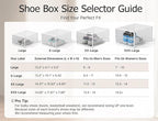 Kuject XX-Large Shoe Storage Boxes Organizers Clear Plastic Stackable 12 Pack, Shoe Rack & Holder Substitute, Sneaker Contain