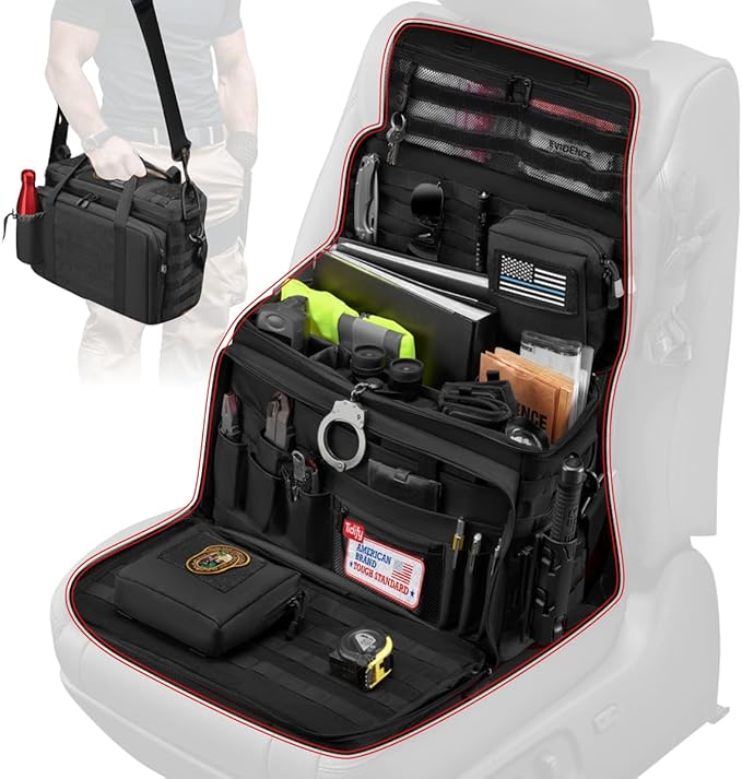 Tidify Patrol Bag Used By Law Enforcement Police Gear and Military Grade - Water Resistant Police Officer Duty Bag - Heavy Duty