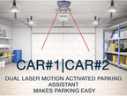 Garage Parking Assist Dual Laser Guide Sensor, Wider Angles Sensor 360 Degree Adjustable Wireless Motion Activated Car Stop Indicator Parking Aid Double Head Guide for Car SUV Automotive