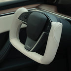 MEWANT Hand Stitched Tesla Model S Yoke Steering Wheel Cover Wrap for Tesla Model S 2021-2023 / Model X 2021-2023 Tesla Yoke Steering Wheel Accessories
