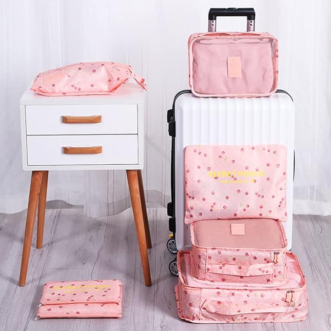 Packing Cubes for Suitcases - 7 Pieces,Light Packing Cubes for Travel, Suitcase Organizer Bags Set, Luggage Organizers for Su