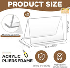 CroBlissful 2 Pcs Jewelry Pliers Rack Acrylic Pliers Organizer 8 x 5 x 4 Inch Jewelry Tool Holder Mini Desk Tool Organizer fo