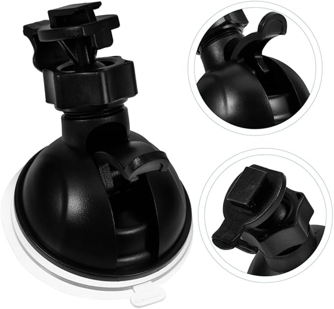 2Pcs Dash Cam Mount Holder with Rotation Mini Suction Cup Design for Stable Support Compatible with Various Car Cameras Secure Windshield Dashboard Installation