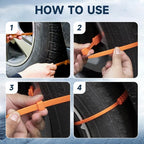 Anti Snow Chains, Snow Tire Chains, Reusable Anti-skid Snow Chains, Portable Pickup Truck and SUV Chains, Winter Tire Wheel C