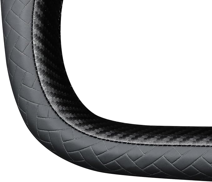 MEWANT Hand Stitched Tesla Model S Yoke Steering Wheel Cover Wrap for Tesla Model S 2021-2023 / Model X 2021-2023 Tesla Yoke Steering Wheel Accessories(3D Style)