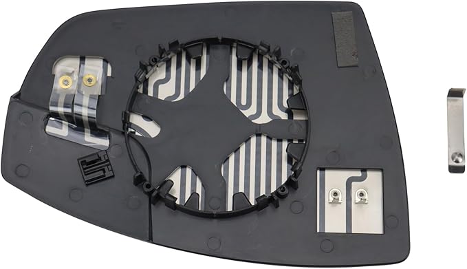 TRQ Driver Side Power Heated Mirror Glass Compatible with 2013-2018 Ford C-Max 2013-2016 Ford Escape