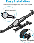 woleyi Car Headrest Large Tablet Mount, Heavy Duty Ultra Stable Car Back Seat Tablet Holder, Compatible iPad Pro 13/Air, Samsung Galaxy Tabs, Surface Pro/Go, Fire HD and More 9.5-14.5" Tablets
