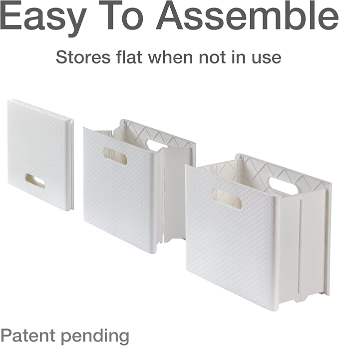 Pendaflex Mobile File Box with Handles, Easy Set Up, Collapse Down and Store Away, 13"W x 10"H x 6.5"D, Holds Letter Size Fil