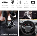 Car Steering Wheel Cover with Durable PU Leather, Universal 16 inch Fit for Car Truck SUV, Breathable Anti Slip Auto Steering Wheel Covers for Men and Women