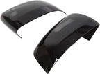 ALMULOO Pair Mirror Covers Compatible with 2011-2020 Jeep Grand Cherokee/Dodge Durango Top Half Side Door Rearview Mirror Cap Glossy Black Trim 2Pcs