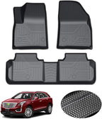 KUST Floor Mats for Cadillac XT5 2017-2025, All Weather TPE Rubber Floor Liners for XT5 Accessories Front Rear 2 Row High Side