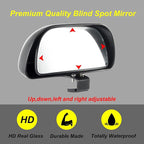 Blind Spot Mirrors for Trucks and Cars,Automotive Side View Concave Mirror Blindspot,360° Large Convex Rearview Exterior Mirror Accessories for Truck and Car(1Pack Black)