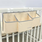 Hanging Baby Diaper Caddy, 3-in-1 Diaper Caddy Organizer Holder For Baby Crib, Nursery Organization Diaper Stacker Storage Fo