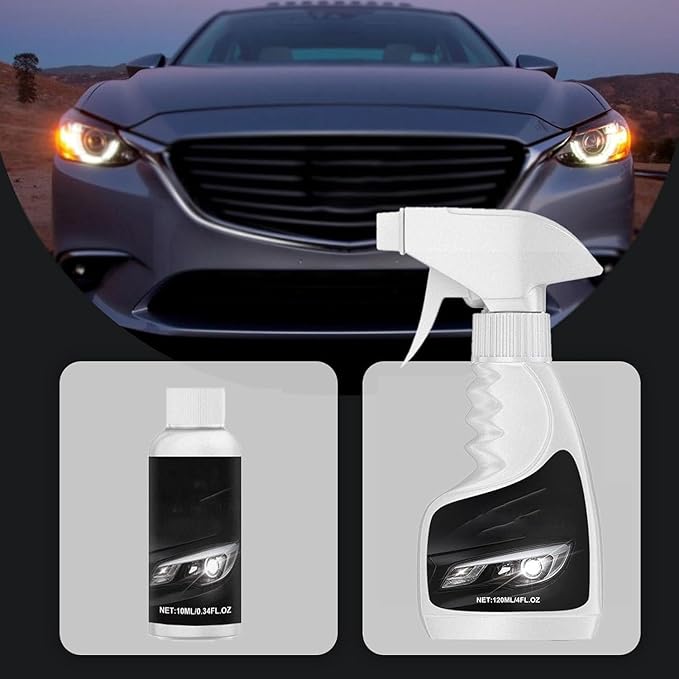 Auto Yunn Headlight Cleaner, AutoYunn Headlight Restoration Kit, Automotive Headlight Cleaner, Head Light Restoring Kit for All Vehicle Types (1set)