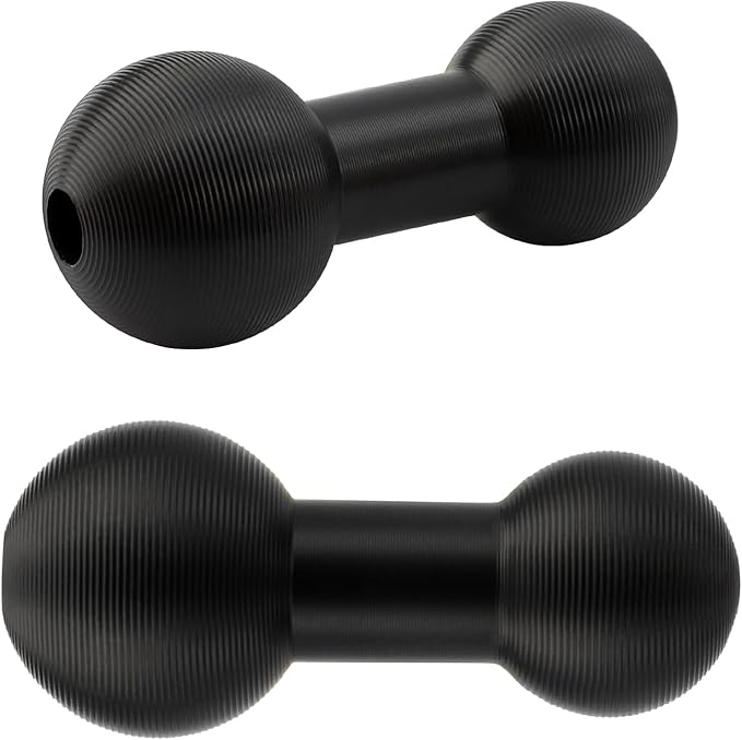 2Pack 20mm to 17mm Ball Mount Adapter, Aluminum Alloy Precision Converter for Vehicle Navigation Phone Holder Dash Cam Action Camera