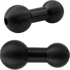 2Pack 20mm to 17mm Ball Mount Adapter, Aluminum Alloy Precision Converter for Vehicle Navigation Phone Holder Dash Cam Action Camera