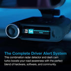 Escort MAXcam 360c Laser Radar Detector and Dash Camera - Great Range, 360° Protection, Shared Alerts, Incident Reports, Appl