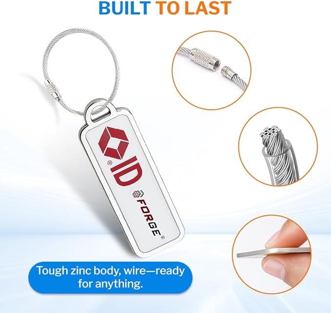 Forge Lost and Found Luggage Tags, Global Luggage Tracking Tag, WorldTracer Compatible, Travel Sentry Powered Baggage ID Syst