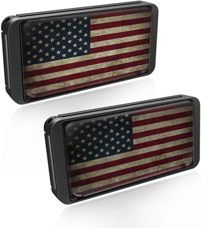 2PCS American Flag Car Seatbelt Adjuster car Universal Car Seat Belt Pads Cover for More Comfortable Driving, Seat Belt Shoulder Strap